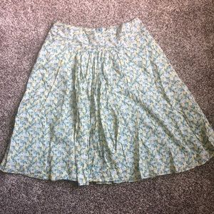 Floral pastel colored skirt